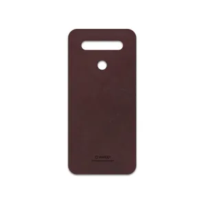 MAHOOT Matte-Dark-Brown-Leather Cover Sticker for LG K51S