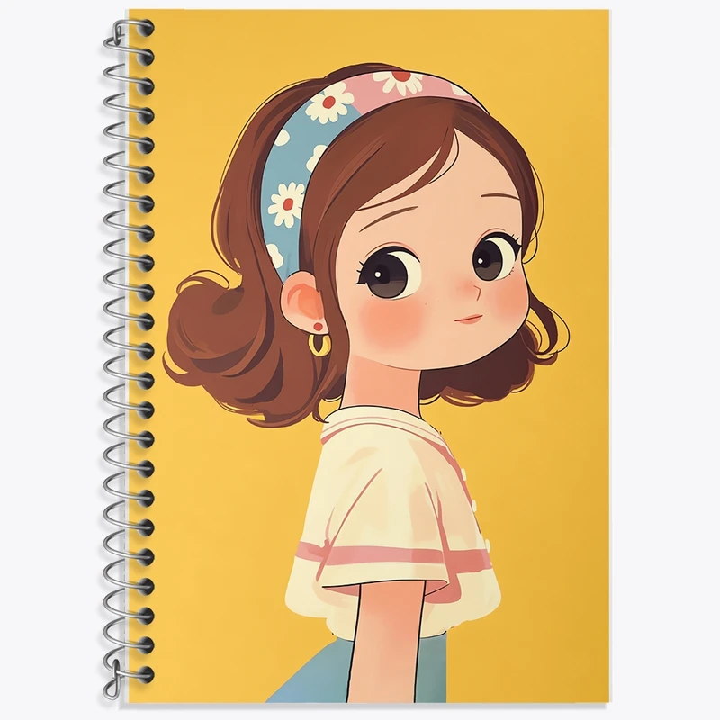 دفتر لغت 50 برگ خندالو طرح دخترانه کد F2284