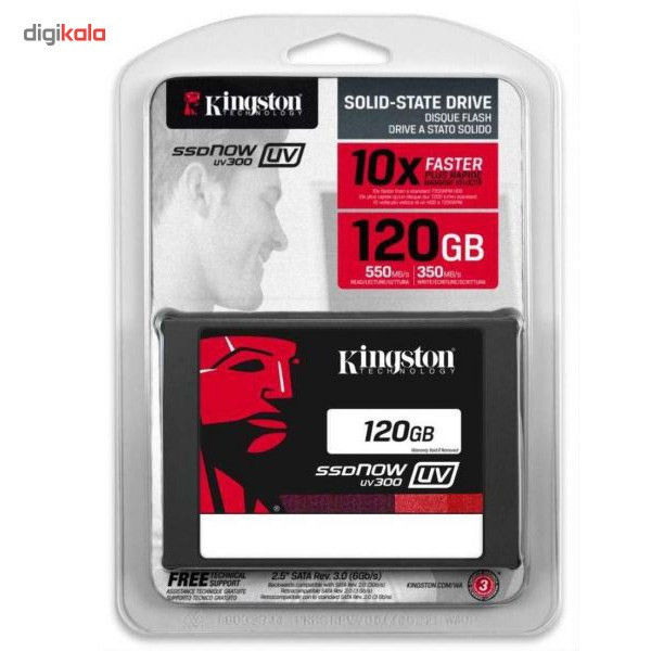 حافظه SSD کینگستون مدل UV300 ظرفیت 120 گیگابایت