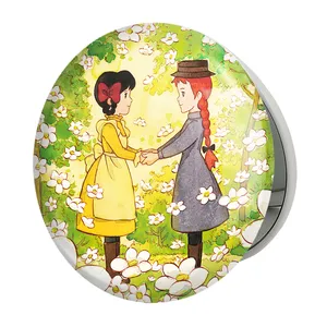 آینه جیبی خندالو طرح آن شرلی مدل تاشو کد 10542 