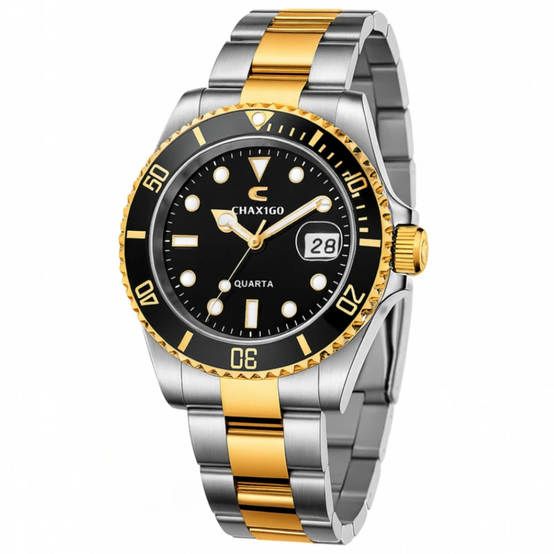 ساعت مچی عقربه‌ای کوارتز مردانه چاکسیگو مدل کلاسیک اسپرت دیت جاست طرح ساب مارین کد JCH 5