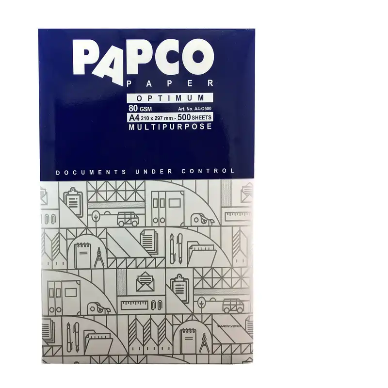 کاغذ A4 پاپکو مدل اپتیمم بسته 500 عددی