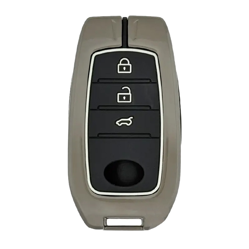 کاور ریموت و سوئیچ خودرو کالانیکس مدل COV-LEVIN-10633 طرح فلزی مناسب برای تویوتا لوین