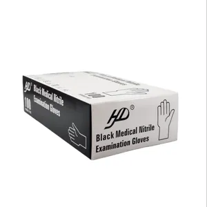 دستکش نیتریل غیر پودری اچ دی مدل H1 سایز بزرگ (L) بسته 100 عددی