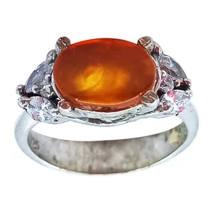 انگشتر نقره زنانه سلین کالا مدل عقیق یمن ce-As265