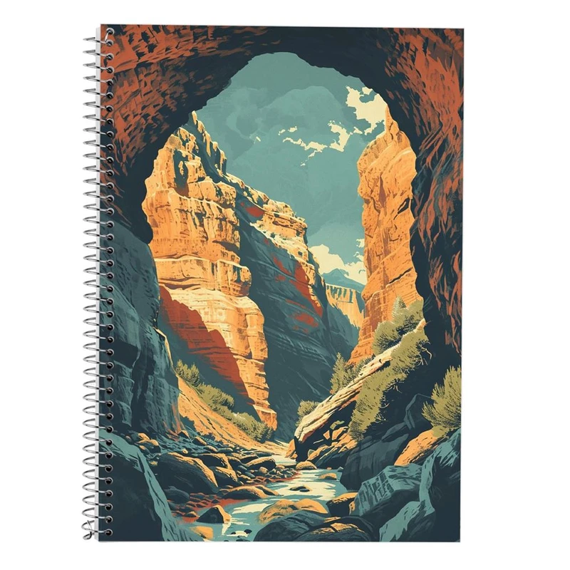 دفتر لغت 50 برگ مدوپد طرح کویر کد DF16683