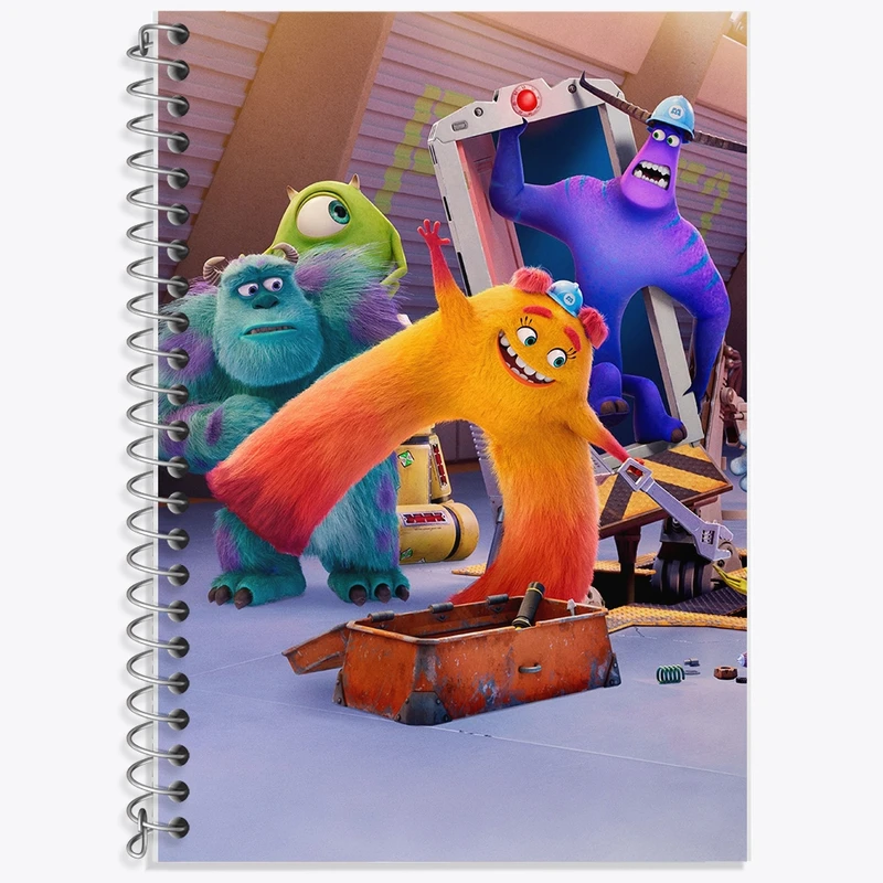 دفتر لغت 50 برگ خندالو طرح کارخانه هیولاها کد F549