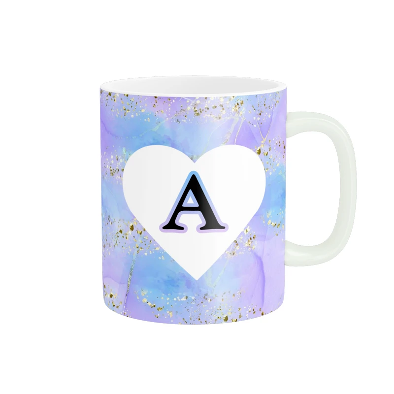 ماگ پاد آفرین مدل اسم شخصی فانتزی طرح اول اسم حرف A کد p11423