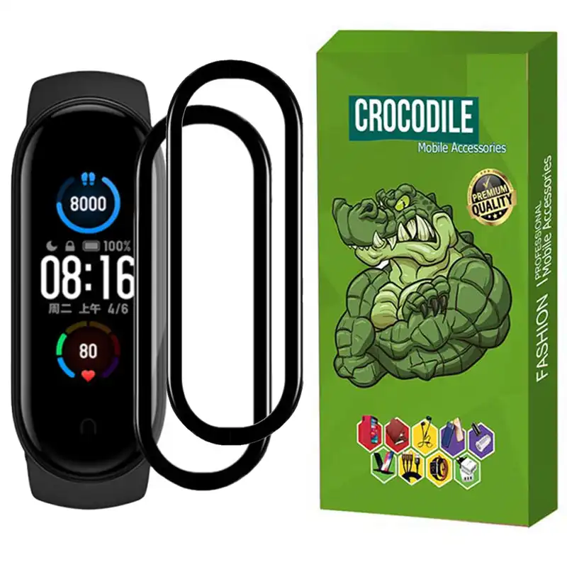محافظ صفحه نمایش کروکودیل مدل C-PWM مناسب برای ساعت هوشمند شیائومی Mi Band 4 بسته 2 عددی