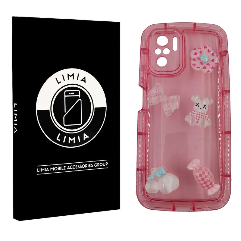 کاور لیمیا مدل فانتزی لنزدار ژله ای طرح عروسکی برجسته مناسب برای گوشی موبایل شیائومی Redmi Note 10 4G