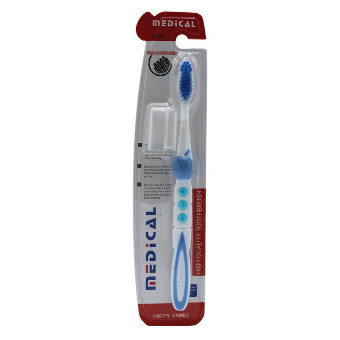 مسواک مدیکال مدل M-608   اپل پلاس با برس سخت