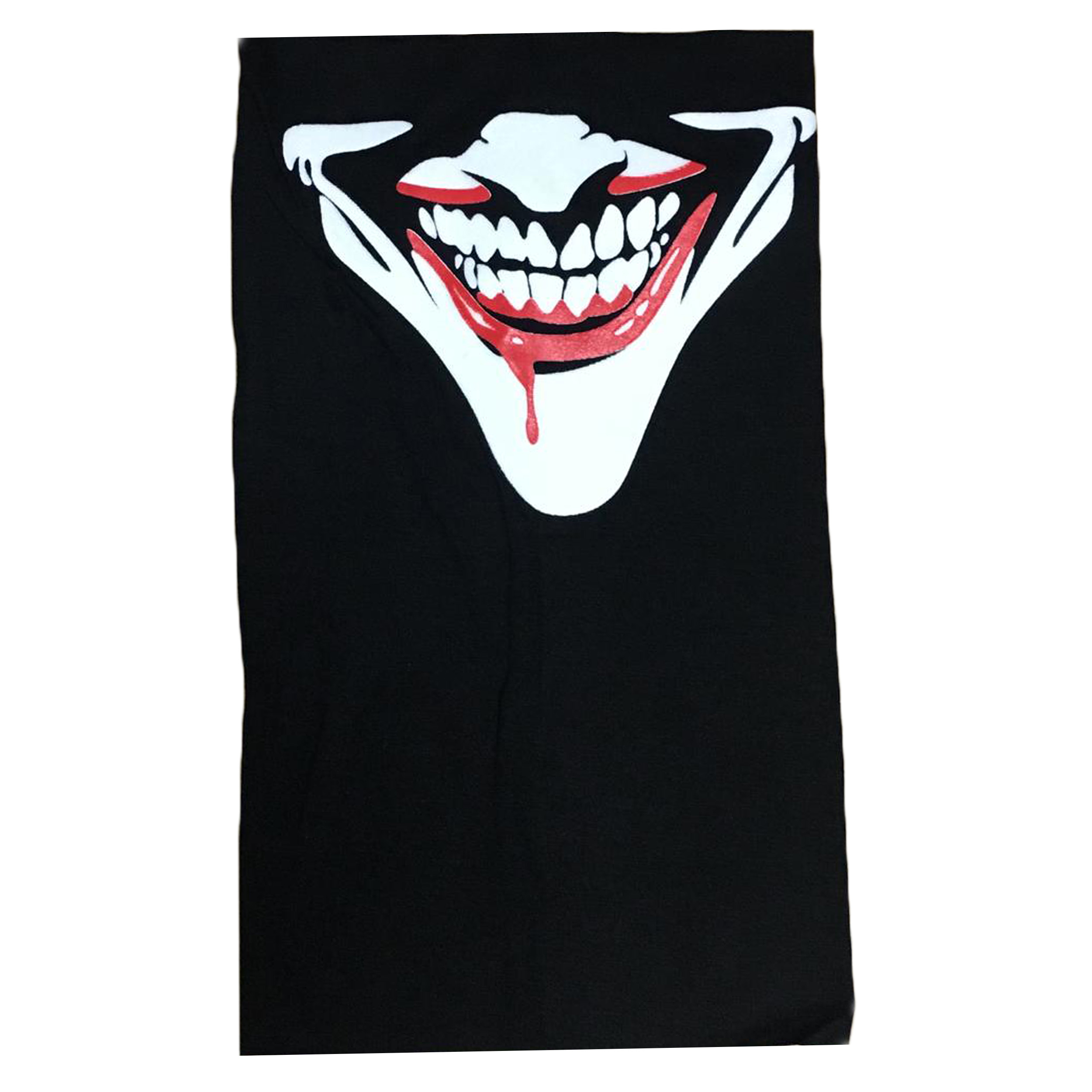 دستمال سر و گردن مدل Black Light طرح Blood Mouth