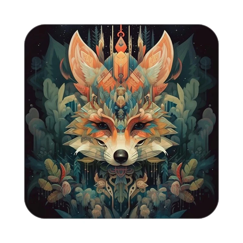 زیر لیوانی کاکتی طرح حیوانات رنگی مدل mp25771