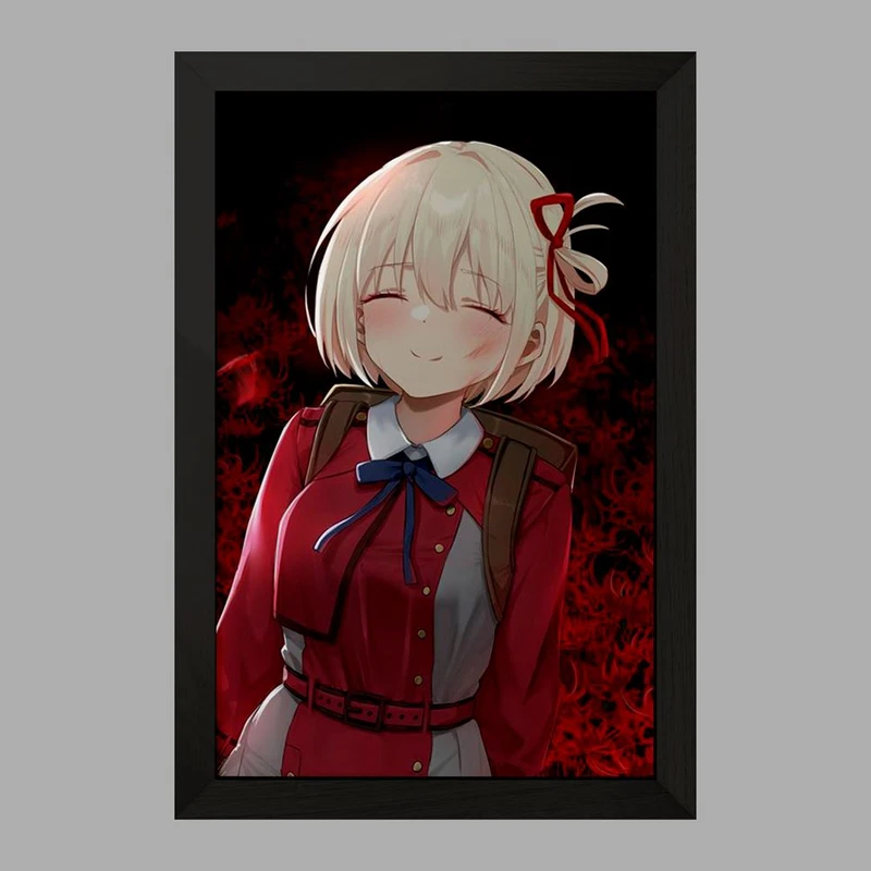 تابلو خندالو مدل چیساتو انیمه لیکوریس ریکویل Lycoris Recoil  کد 23002