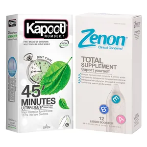 کاندوم کاپوت مدل 45 Minutes بسته 12 عددی به همراه کاندوم زنون مدل Total Supplementبسته 12 عددی