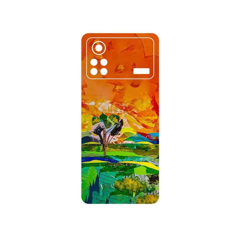 برچسب پوششی ماهوت مدل Collage of Painting مناسب برای گوشی موبایل شیائومی Poco X4 Pro 5G