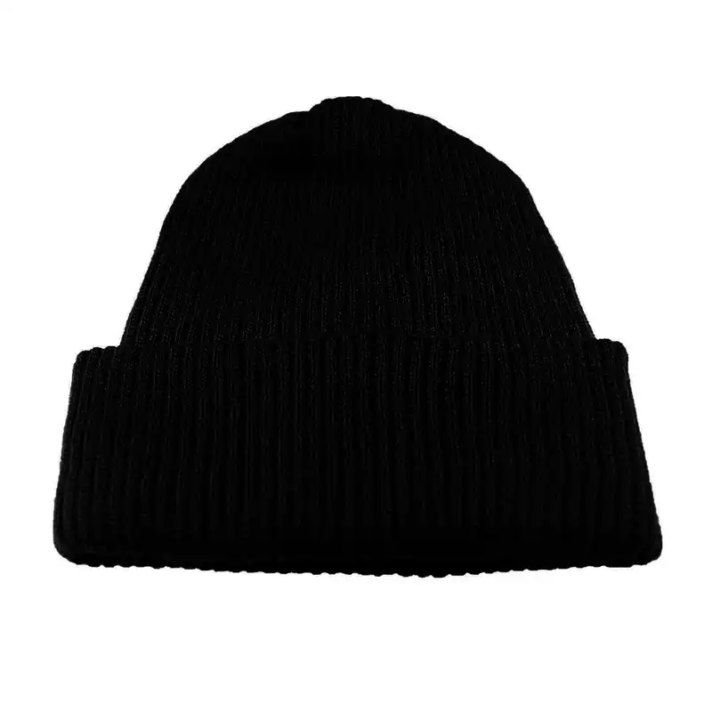 کلاه بافتنی مدل ساده رنگ مشکی