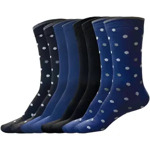 جوراب ساق بلند مردانه هورا مهر مدل HS-LTOP-06 مجموعه 4 عددی