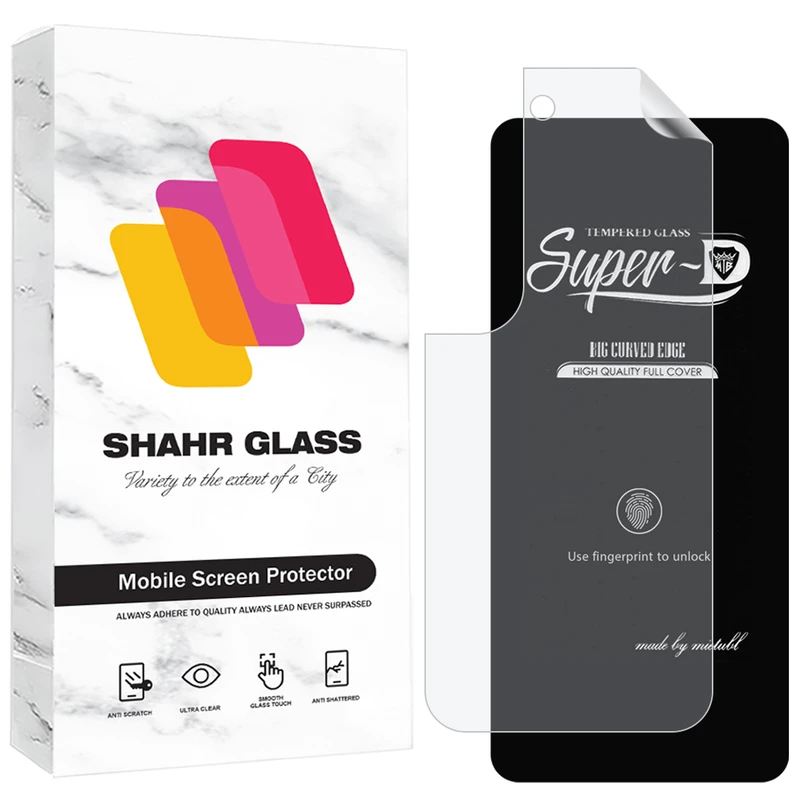 محافظ صفحه نمایش شهر گلس مدل SUNS مناسب برای گوشی موبایل سامسونگ Galaxy S21 5G به همراه محافظ پشت گوشی 