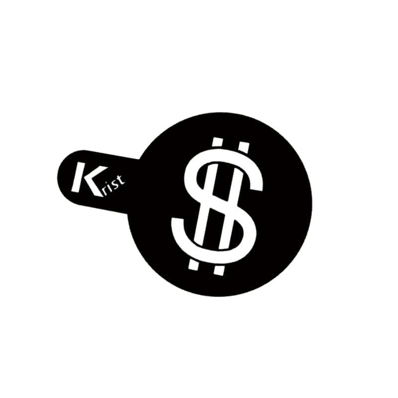 شابلون تزیین قهوه مدل DOLLAR شابلون تزیین قهوه مدل DOLLAR