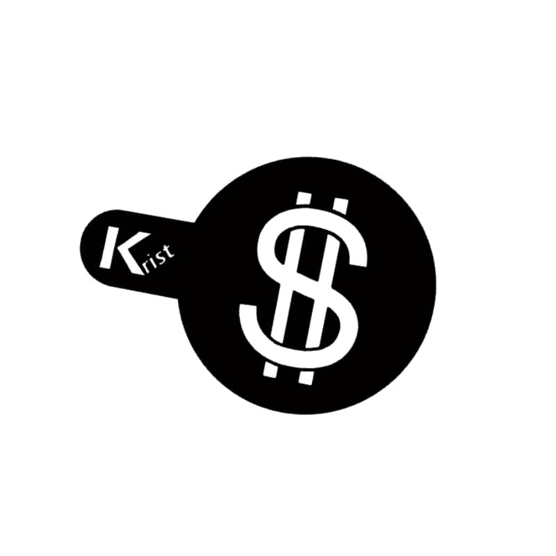 شابلون تزیین قهوه مدل DOLLAR شابلون تزیین قهوه مدل DOLLAR