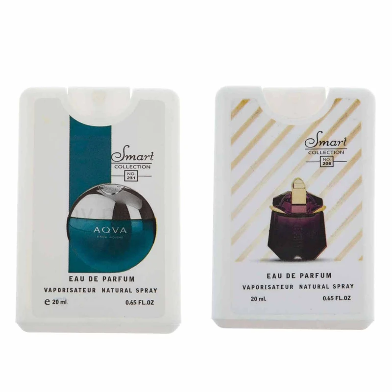 عطر جیبی زنانه اسمارت کالکشن مدل آکوا و آلین حجم 20 میلی لیتر بسته 2 عددی