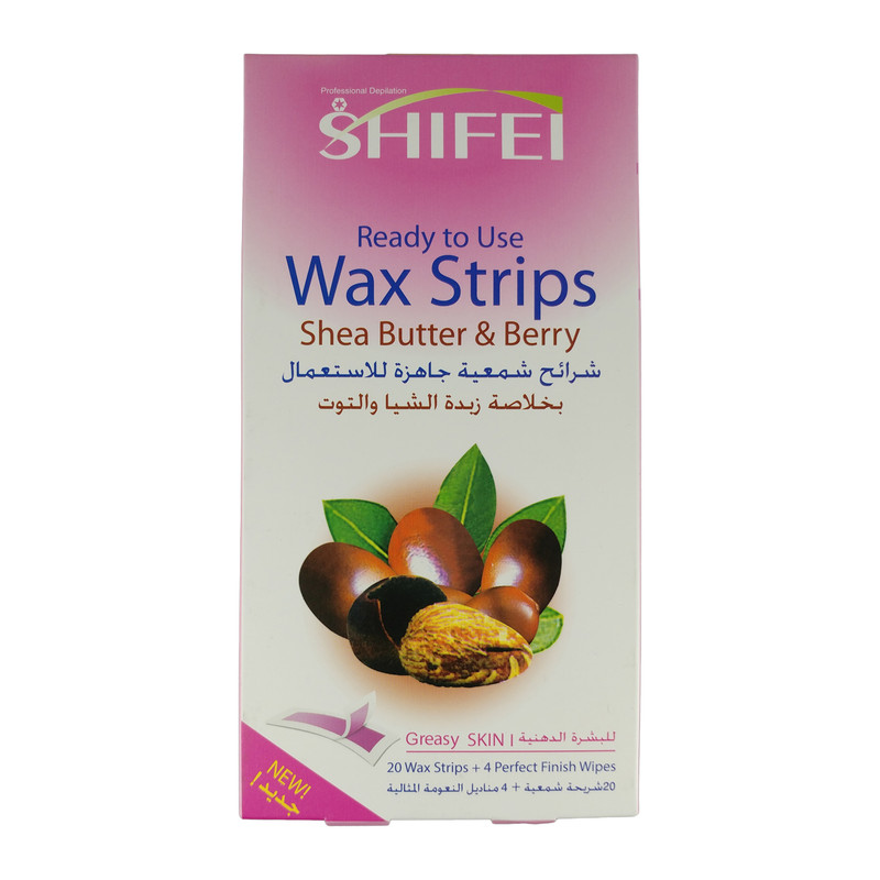 نوار موبر بدن شیفی مدل Shea Butter & Berry بسته 20 عددی