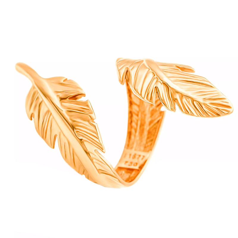 انگشتر طلا 18 عیار زنانه گالری روبی مدل پر