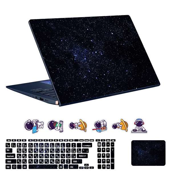 استیکر لپ تاپ توییجین و موییجین طرح Space کد 182 مناسب برای لپ تاپ 15.6 اینچ به همراه برچسب حروف فارسی کیبورد استیکر لپ تاپ توییجین و موییجین طرح Space کد 182 مناسب برای لپ تاپ 15.6 اینچ به همراه برچسب حروف فارسی کیبورد