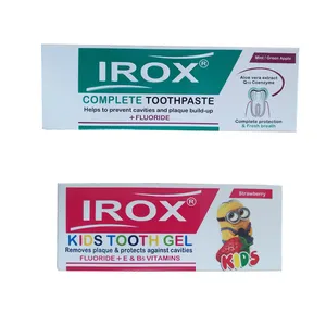 خمیر دندان ایروکس مدل Complete حجم 100 میل به همراه خمیردندان ژله ای کودک مدل توت فرنگی حجم 80 میلی لیتر