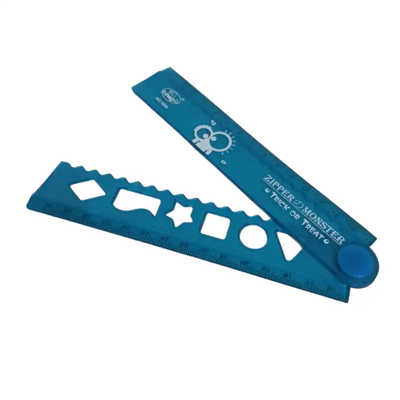 خط کش 30 سانتی متر مدل ژله ای تاشو مجموعه 2 عددی