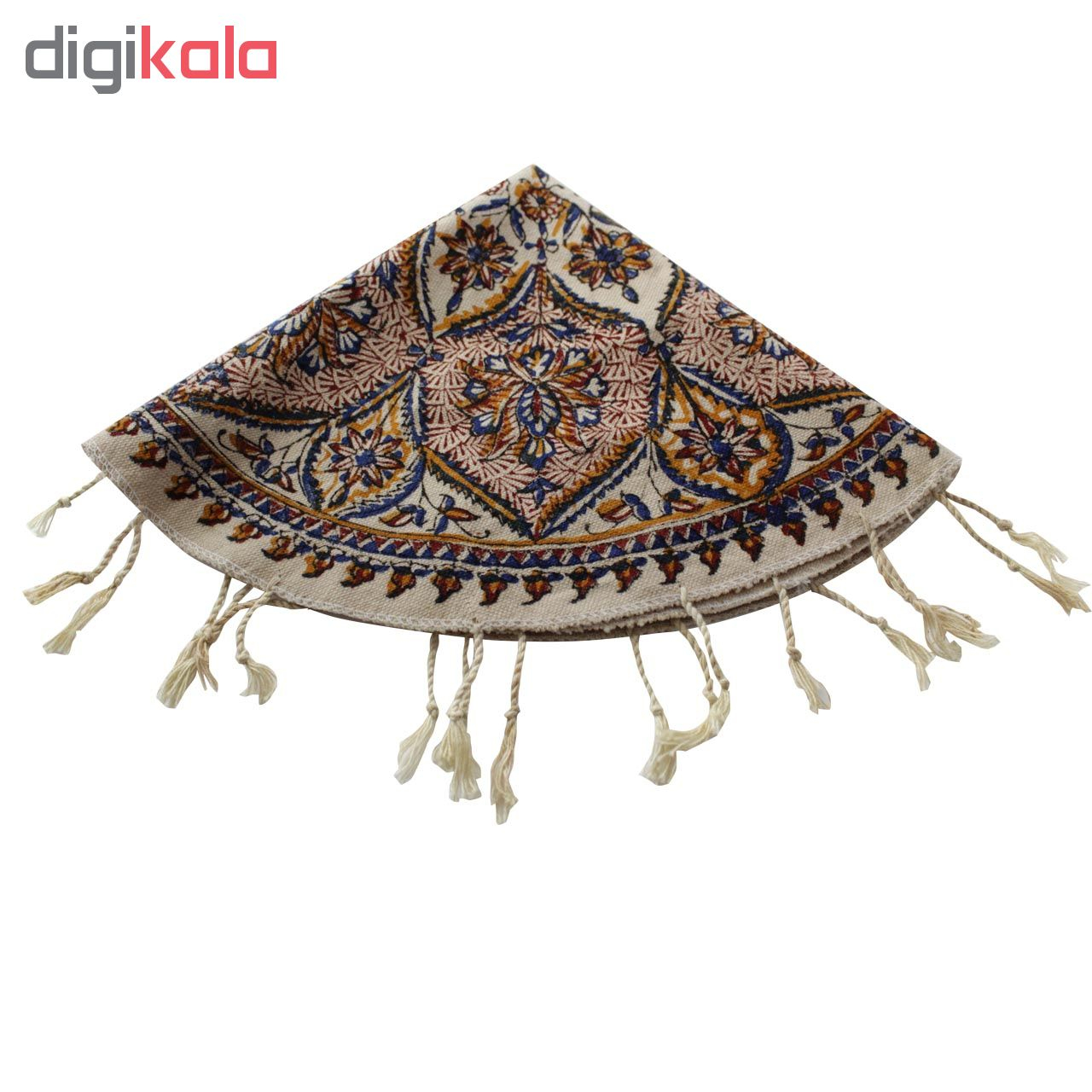 سفره قلمکار اثر زابلیان طرح دایره سانتی متر