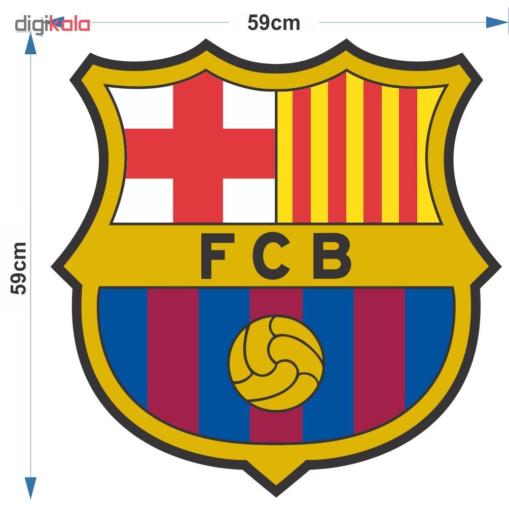 برچسب دیواری طرح بارسلونا کد 5959