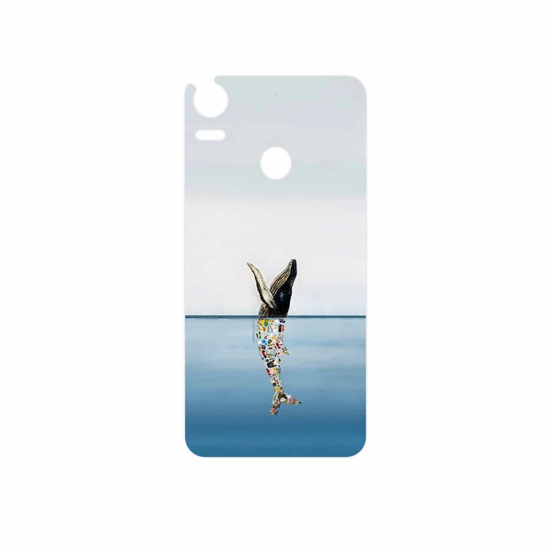 برچسب پوششی ماهوت مدل Collage of Sea Trash مناسب برای گوشی موبایل اچ تی سی Desire 10 Pro