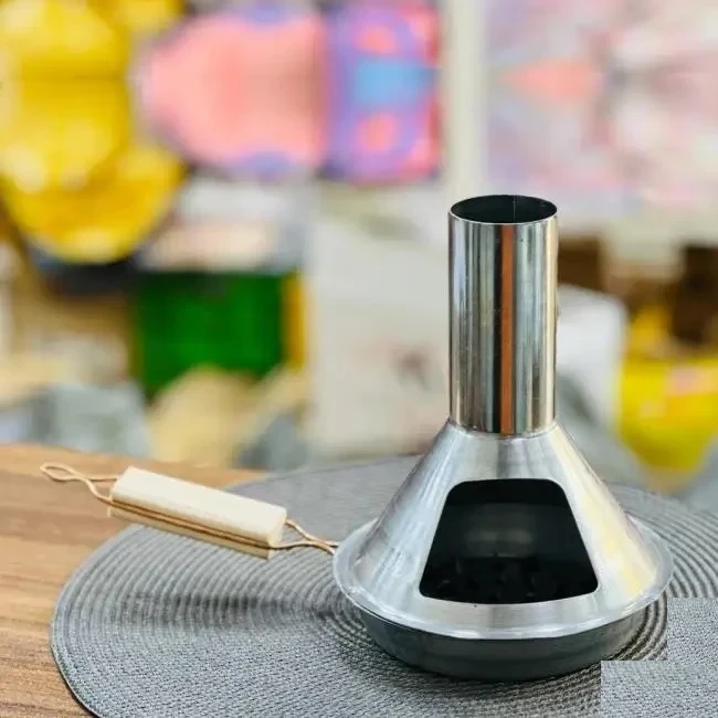 عکس شماره 4 : زغال سرخ کن مدل تابه دودکش دار