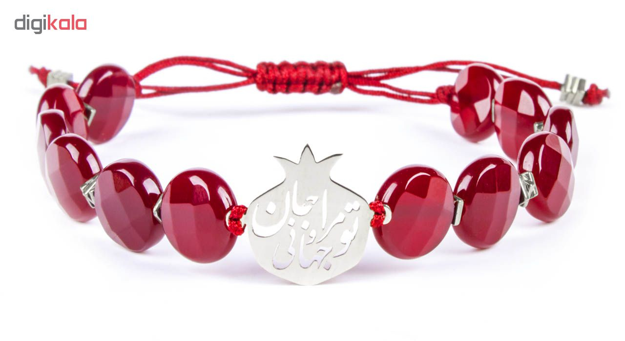 دستبند نقره انار ریسه گالری مدل Ri3-A1093-Silver