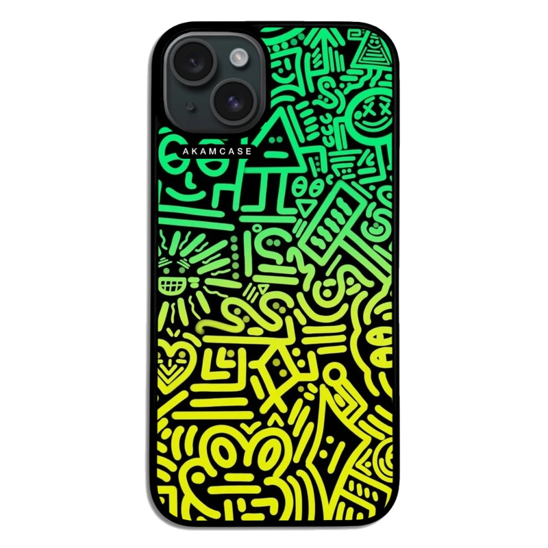 کاور آکام مدل AMC-WA15PLUS-DOODLE16 مناسب برای گوشی موبایل اپل iPhone 15 Plus