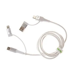 کابل تبدیل USB/USB-C به لایتنینگ/USB-C باوین مدل CB-193-PD طول 1 متر