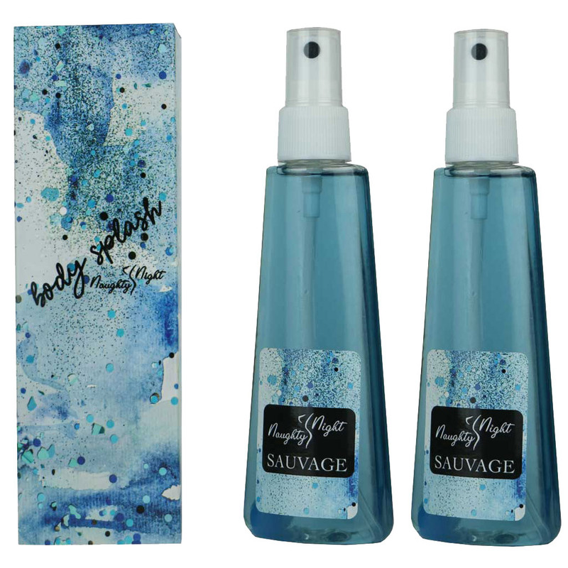 بادی اسپلش مردانه ناتی نایت مدل DIOR SAUVAGE حجم 110 میلی لیتر بسته 2 عددی