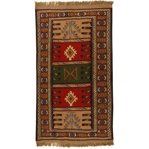 گلیم دستبافت دو متری کد 991088