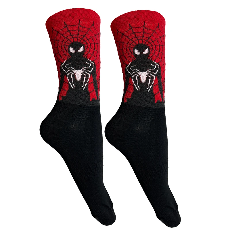 جوراب ساق بلند مردانه تن پوش هنگامه مدل پنبه اسپایدرمن 