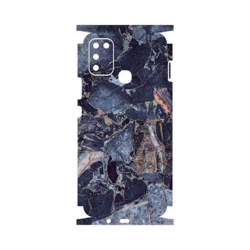 برچسب پوششی ماهوت مدل Broken black marble-FullSkin مناسب برای گوشی موبایل اینفینیکس Hot 11 Play