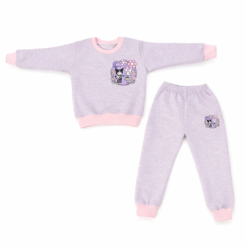 ست تی‌شرت آستین بلند و شلوار راحتی بچگانه مدل کرومی