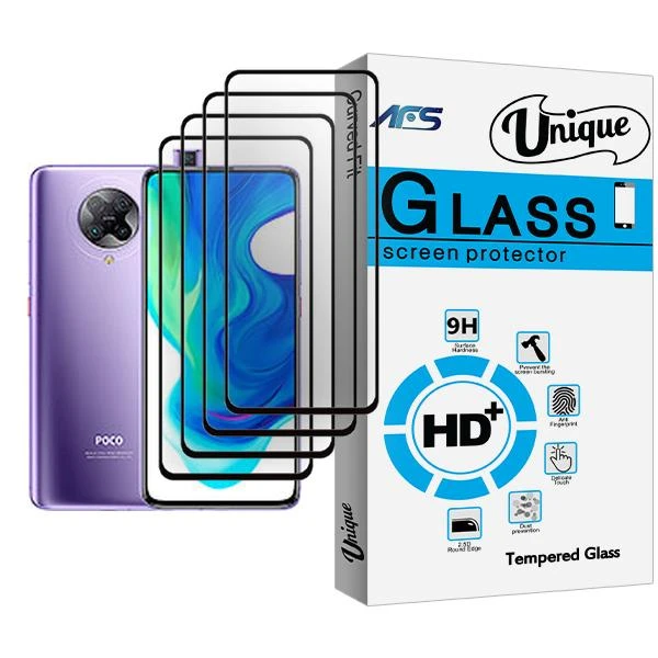 محافظ صفحه نمایش ای اف اس مدل Unique Glass MIX004 مناسب برای گوشی موبایل شیائومی Poco F2 Pro بسته چهار عددی