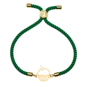 دستبند طلا 18 عیار زنانه الن نار طرح کيک مدل N102117