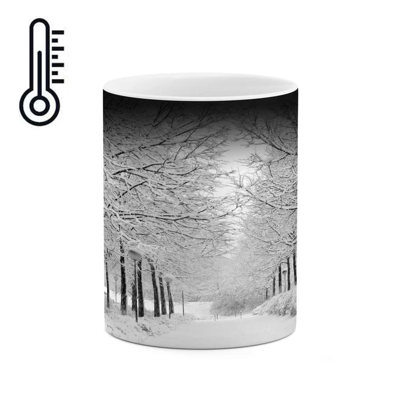 ماگ حرارتی کاکتی مدل منظره برفی کد mgh15093