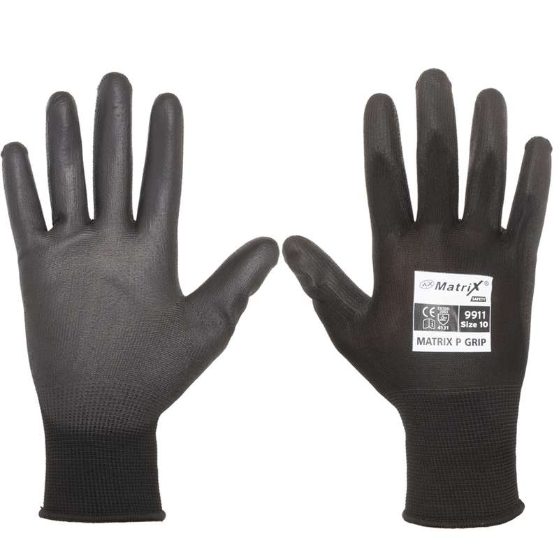 دستکش ایمنی ماتریکس مدل P GRIP سایز 9