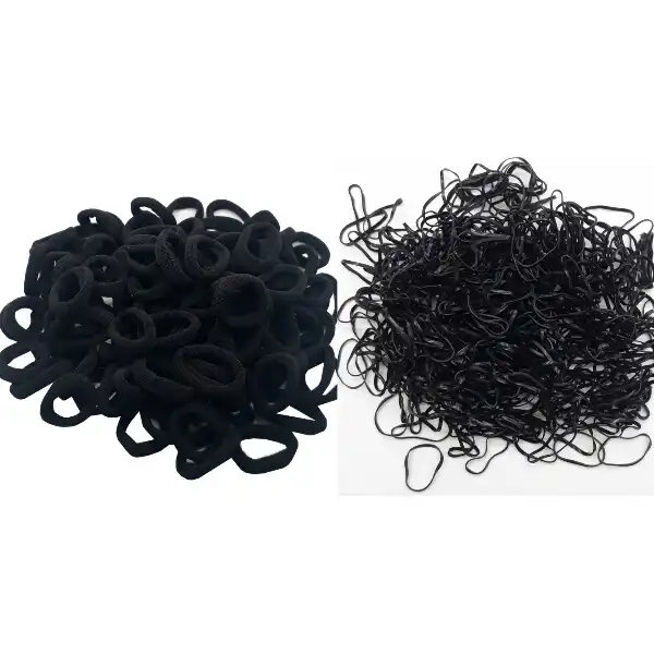 کش مو زنانه آی جواهر مدل چلگیس و حوله ای مجموعه 200 عددی