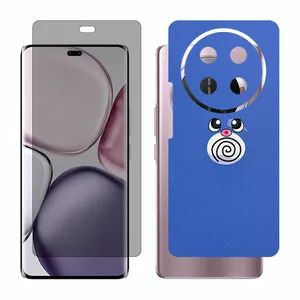 Glass Together model privacy screen protector suitable for Honor X9c mobile phone with back cover sticker
