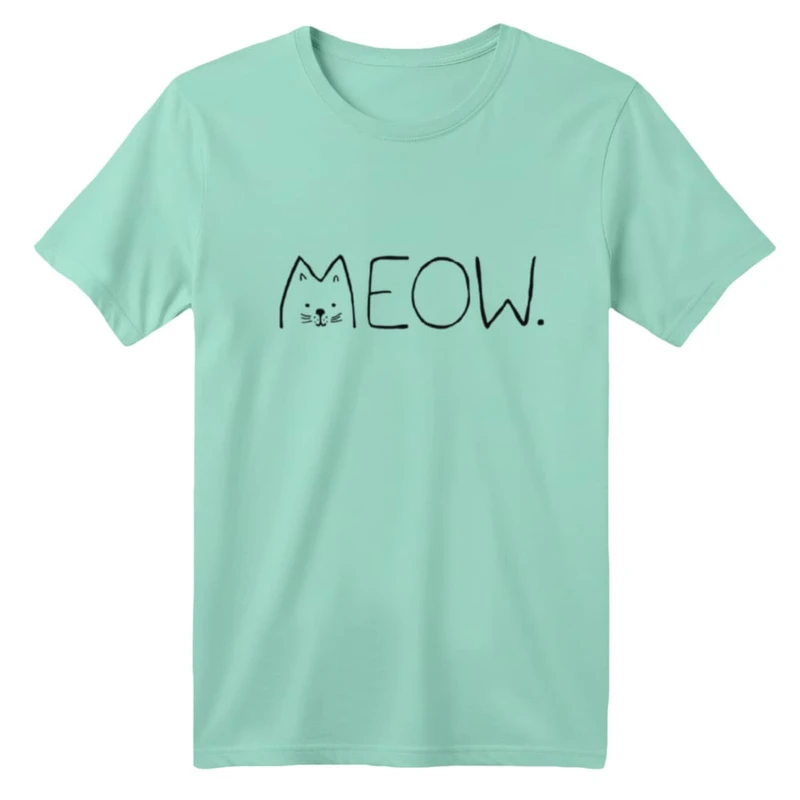 تی شرت آستین کوتاه بچگانه مدل گربه کد ۱۷